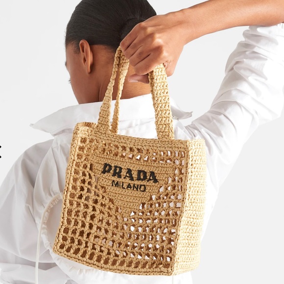 ❌❌SOLD! New Prada Raffia Small Tote - Picture 8 of 10
